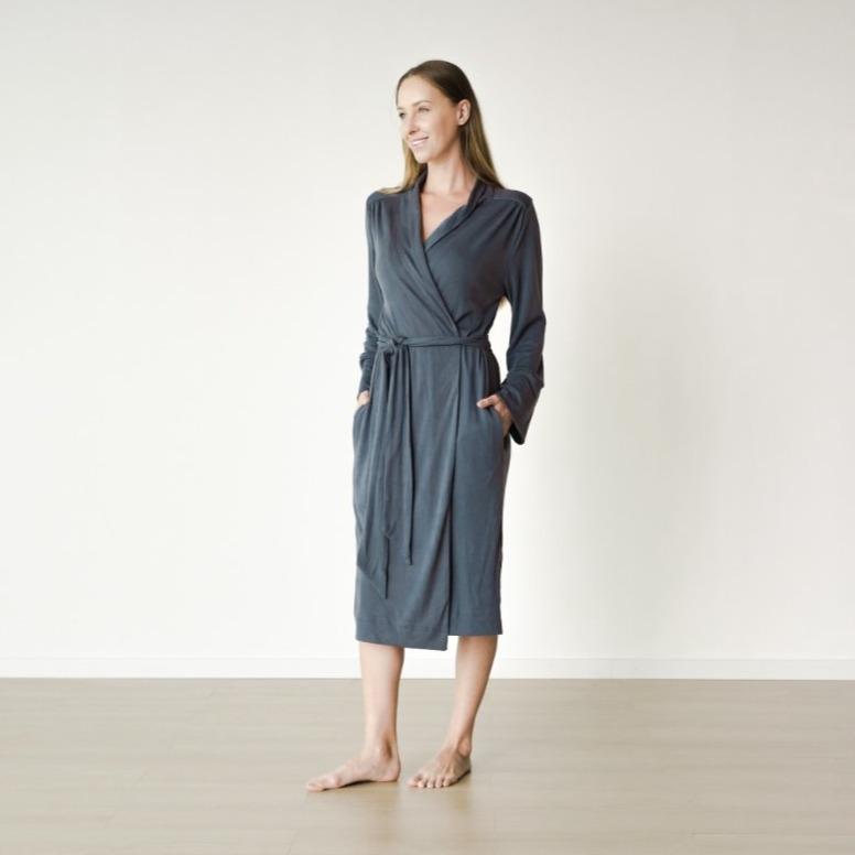 Viscose Bamboo + Organic Cotton Womens Robe
