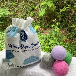 Wool Dryer Balls (set of 6 assorted colors)