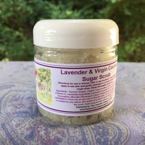 Lavender & Virgin Coconut Sugar Scrub, 4 oz.